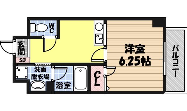ジュネス関目高殿の間取り