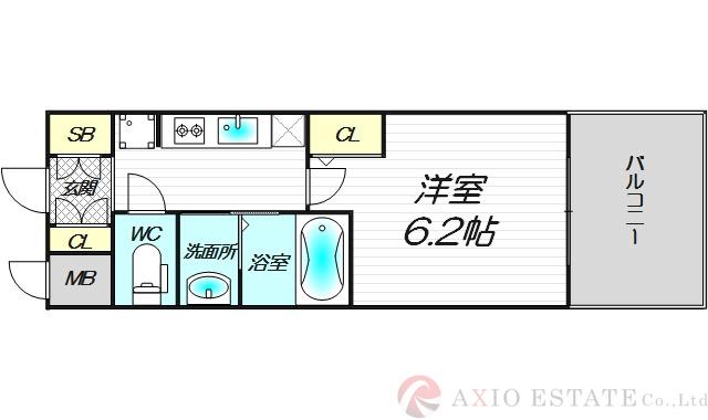 エステムコート新大阪XIIIニスタの間取り