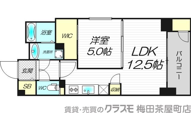 ネットフローラ梅田北の間取り