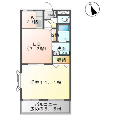サンタプレイス高砂Ⅲの間取り