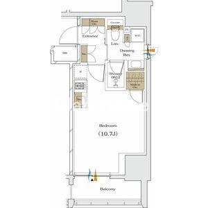 ザ・パークハビオ谷町六丁目クロスの間取り