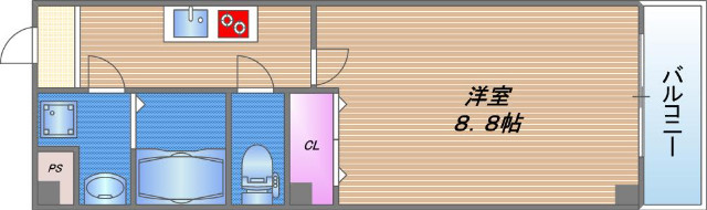 KSロイヤル大阪城の間取り