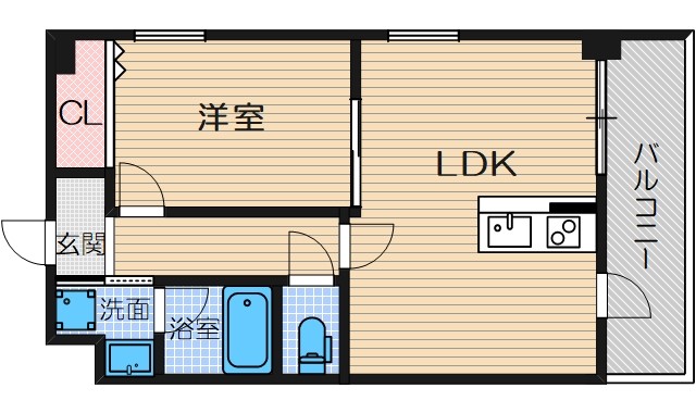 LaDouceur南茨木の間取り