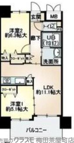 ベリー海老江の間取り