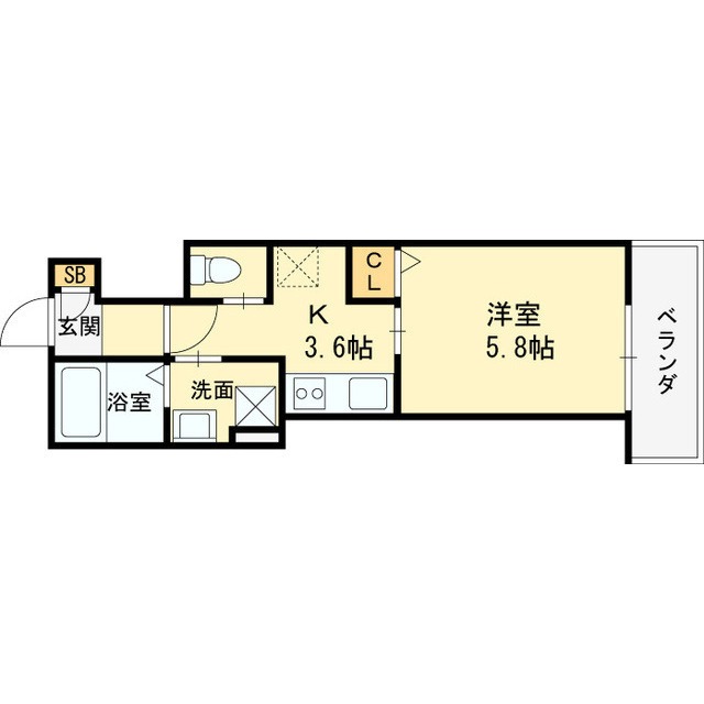 赤大路町の完工年月(2026年1月)築の賃貸アパートの間取り