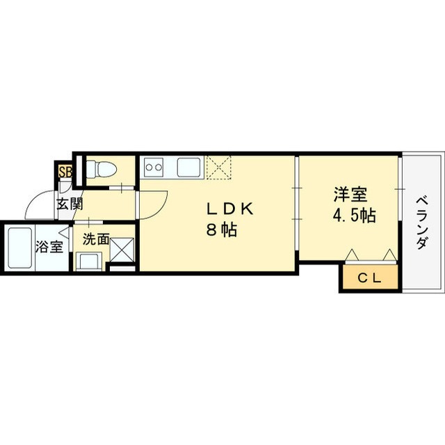 赤大路町の完工年月(2026年1月)築の賃貸アパートの間取り