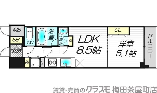 木川東の完工年月(2019年9月)築の賃貸マンションの間取り