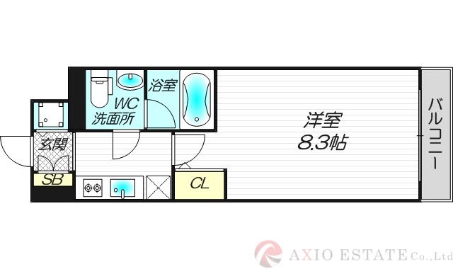 プラウドフラット新大阪の間取り