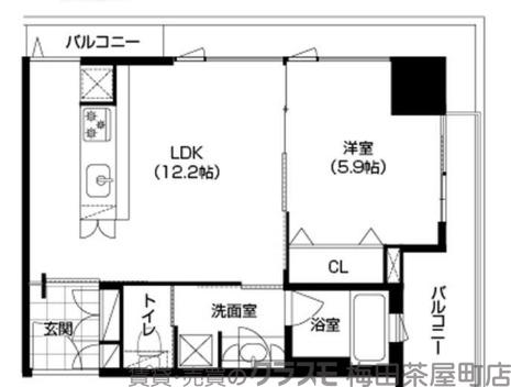 アーバネックス淀屋橋の間取り