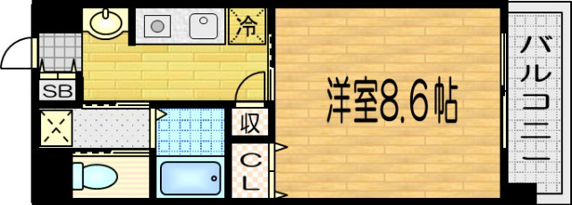 西京極東大丸町の完工年月(2020年2月)築の賃貸マンションの間取り