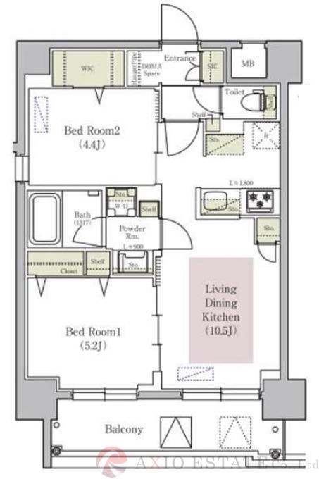 アーバネックス梅田中崎町IIの間取り