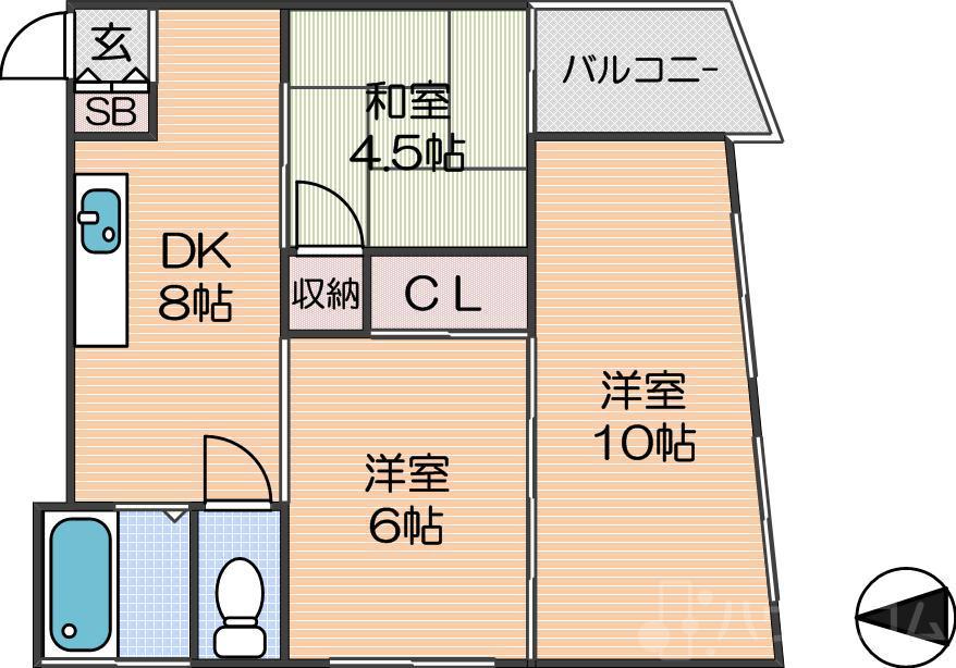 サンコーハイツの間取り