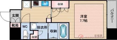 アーバネックス心斎橋の間取り