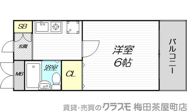セレッソコート大阪城前の間取り