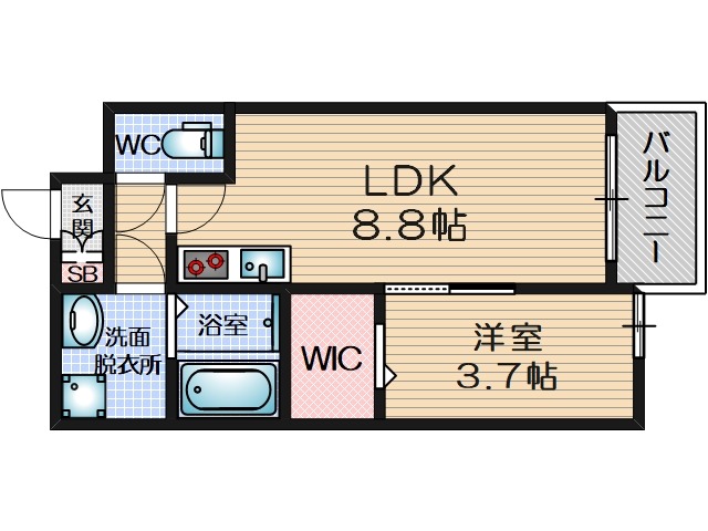 正雀の完工年月（2025年7月）築の賃貸アパートの間取り