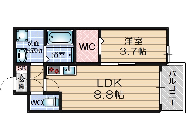 正雀の完工年月（2025年7月）築の賃貸アパートの間取り