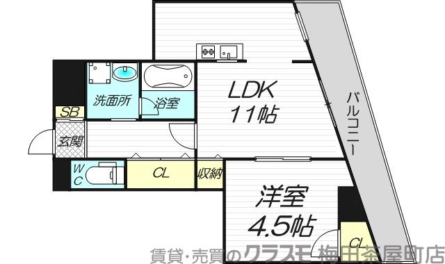 豊里の完工年月(1988年8月)築の賃貸マンションの間取り