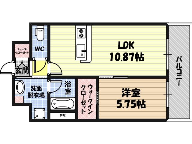 プレジオ内代の間取り