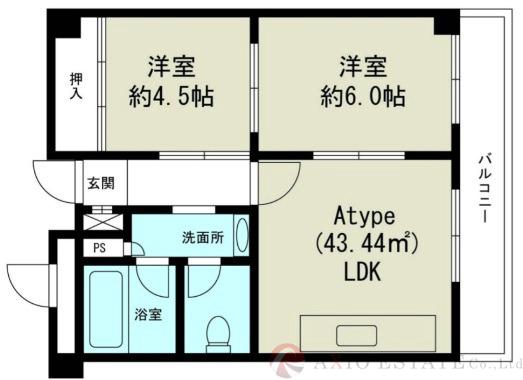 第1マンション北の間取り