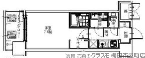 S-RESIDENCE大阪同心の間取り