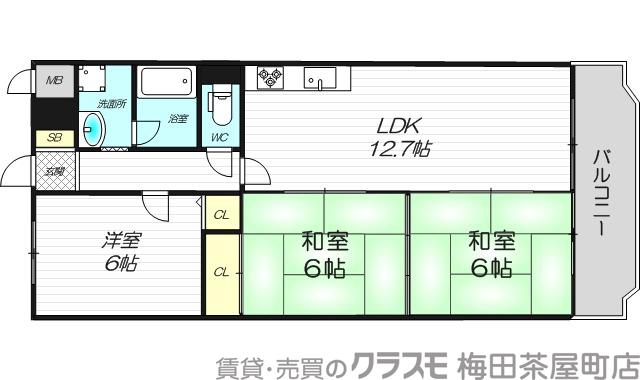 ネオハイツ第2新大阪の間取り