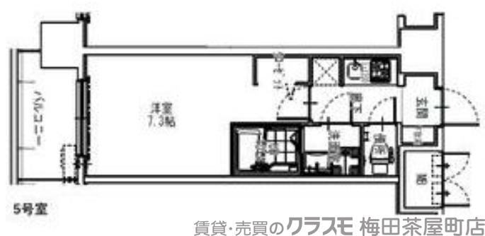 S-RESIDENCE大阪同心の間取り