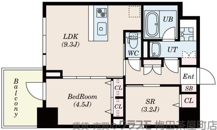 S-RESIDENCE福島diverseの間取り