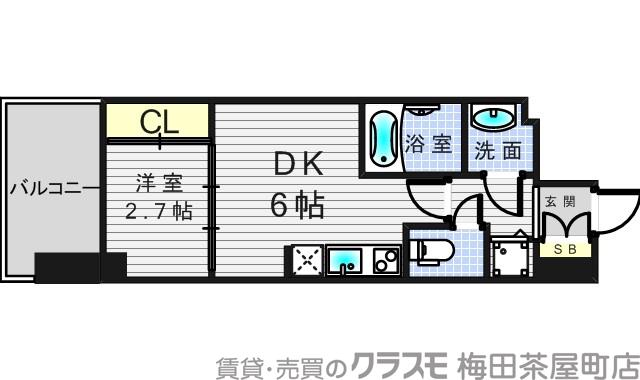 SERENiTE福島sceltoの間取り