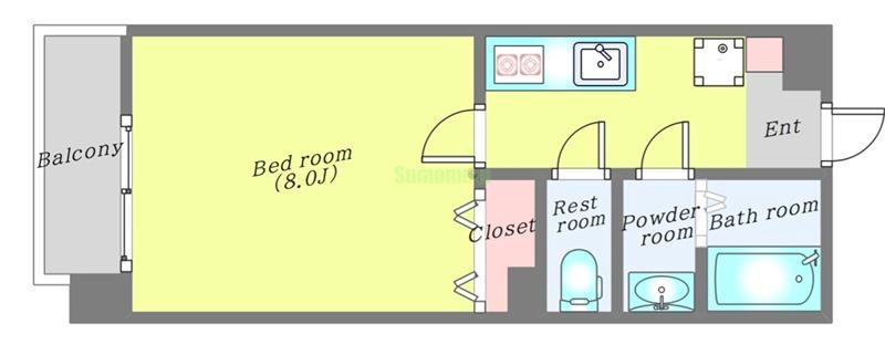 シティマンション木町通の間取り