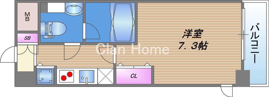 ヴィヴィッド京橋の間取り