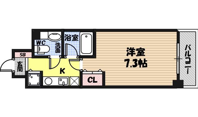 ヴィヴィッド京橋の間取り