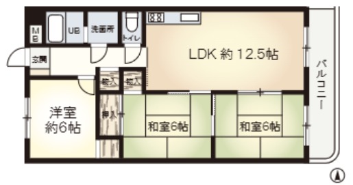 ブルースカイの間取り
