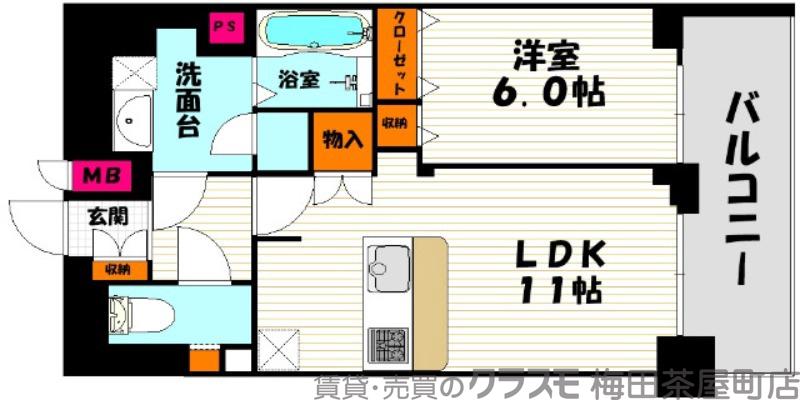 プレサンス梅田北デイズの間取り