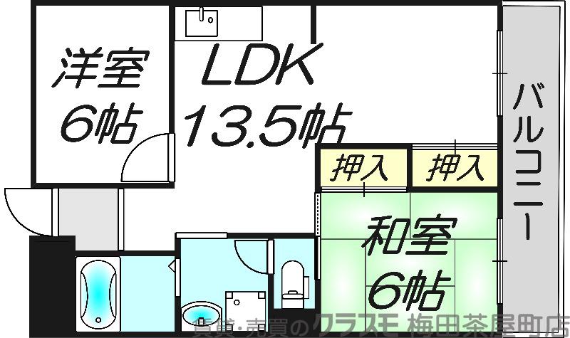 東中島の完工年月(1980年3月)築の賃貸マンションの間取り