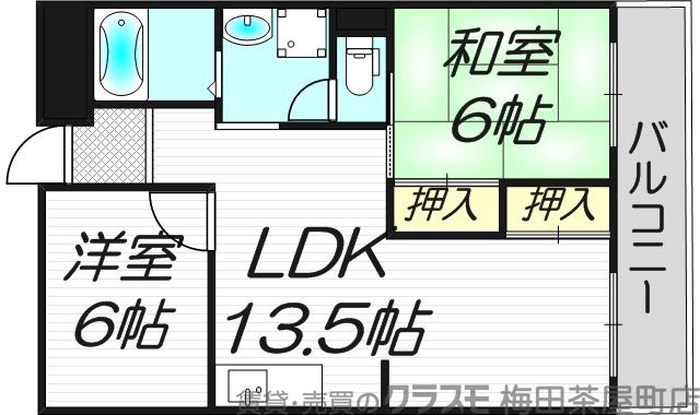 東中島の完工年月(1980年3月)築の賃貸マンションの間取り