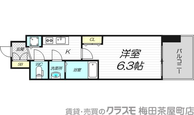 アドバンス新大阪ウエストゲートの間取り