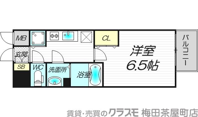 東中島の完工年月(2017年2月)築の賃貸マンションの間取り