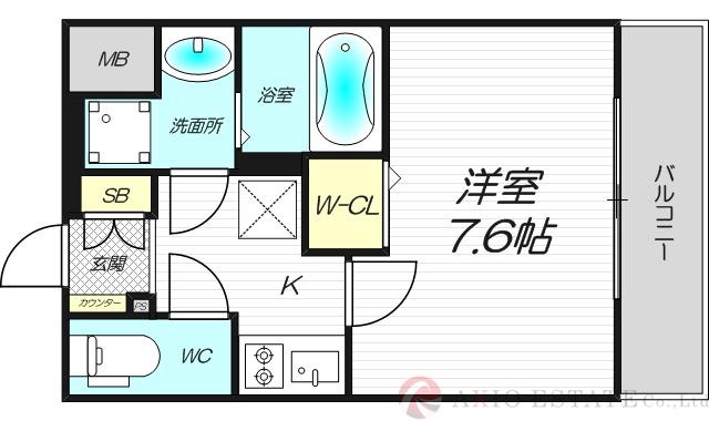 プライマル新大阪の間取り