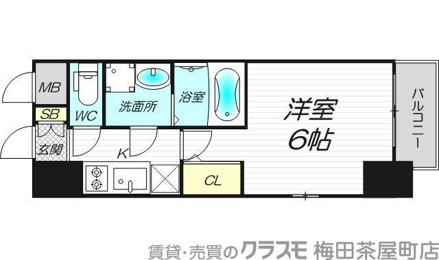 エスリード新大阪ザ・プレミアWESTの間取り