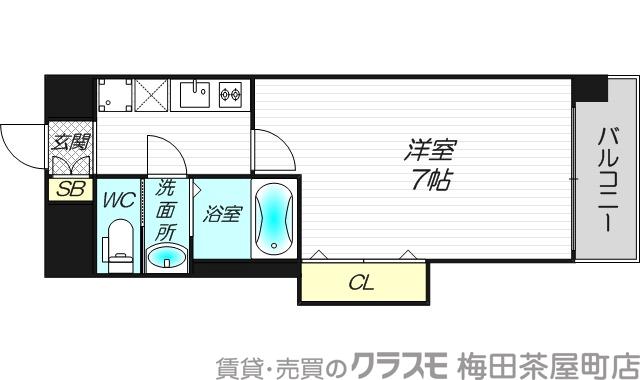 Luxe新大阪EASTⅡの間取り
