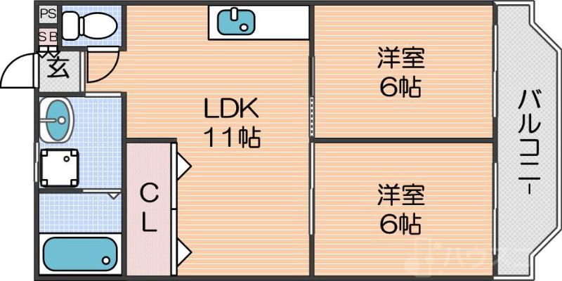 メゾンドール北加賀屋の間取り