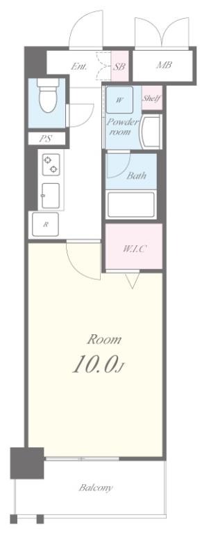 開田の完工年月(2021年12月)築の賃貸マンションの間取り
