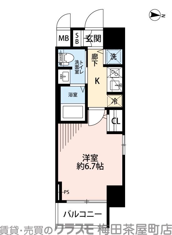 アドバンス新大阪Ⅵビオラの間取り