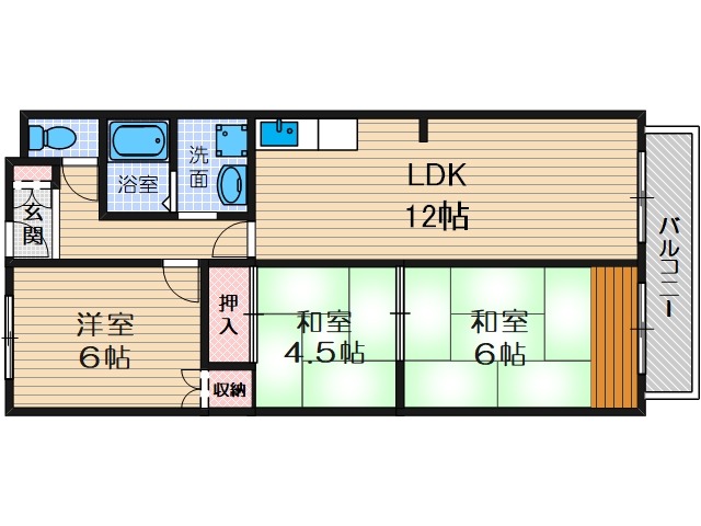 久我ハイツの間取り