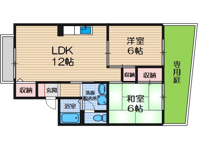 セジュール南茨木の間取り