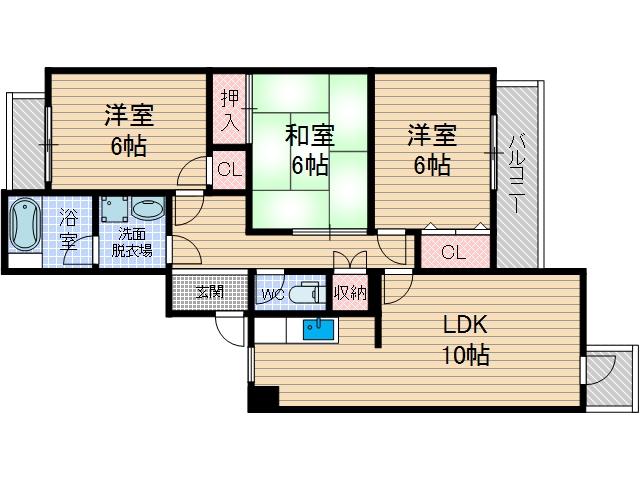 ドムールアヤメの間取り