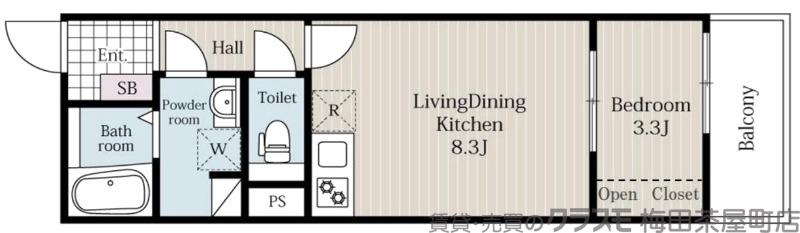 淡路の完工年月(2025年11月)築の賃貸アパートの間取り