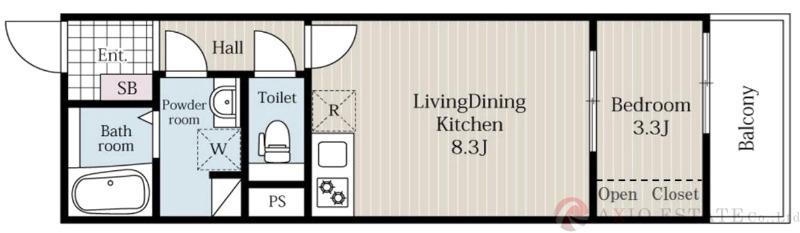 リブレメゾン淡路Ⅰの間取り