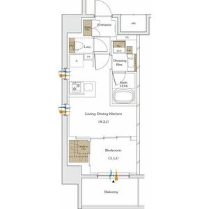 ザ・パークハビオ谷町六丁目テラスの間取り