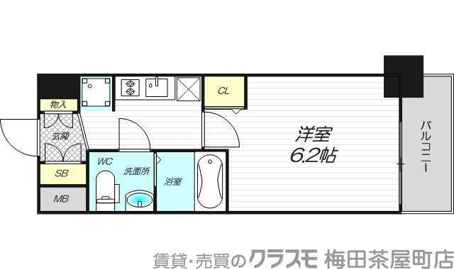 小曽根の完工年月(2024年3月)築の賃貸マンションの間取り